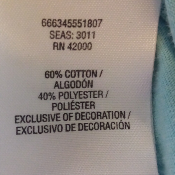 3X Lace detail turquoise light blue top - Picture 5 of 5